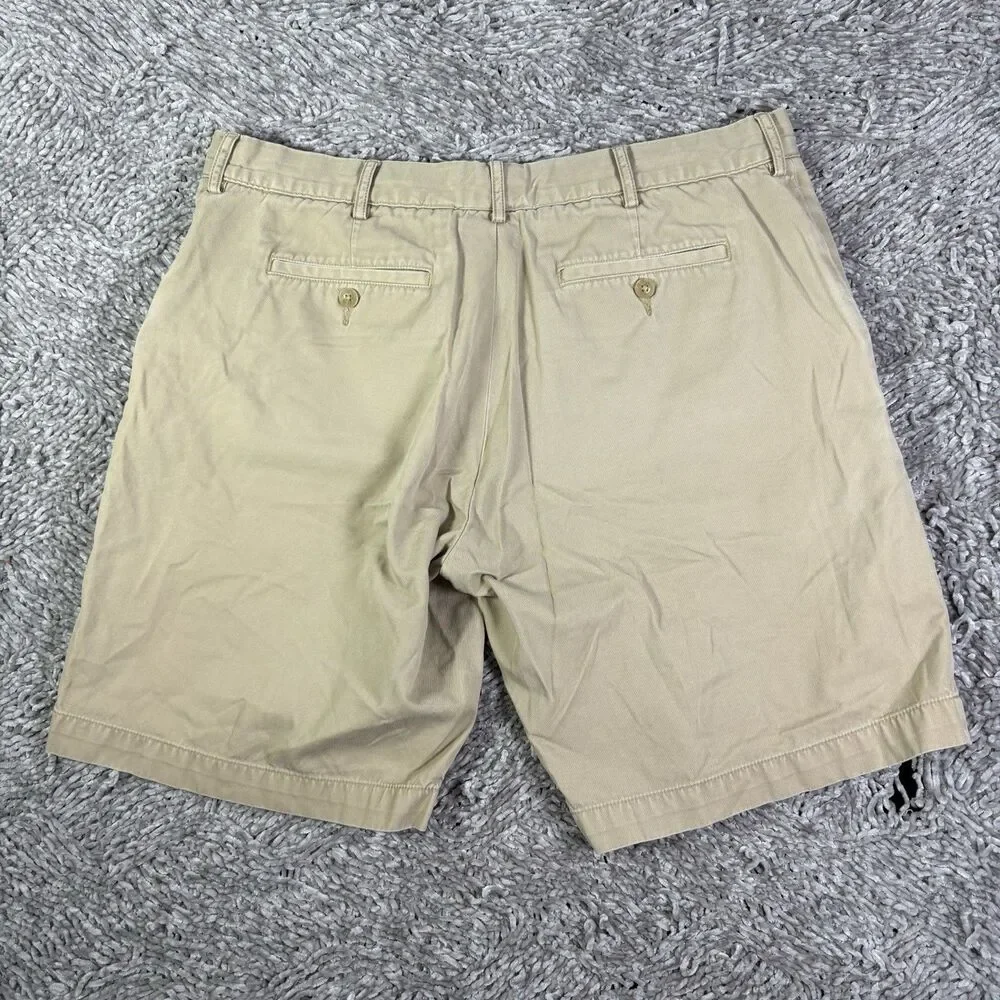 Lacoste Chino Shorts Mens 38 Classic Fit Beige Preppy Golf Designer Business VTG